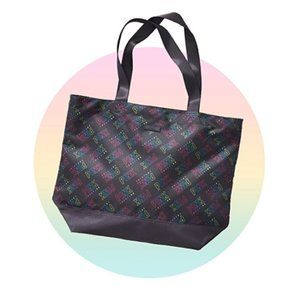 Victoria's Secret Grey Rainbow Logo Weekender Tote
